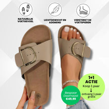 Afbeelding in Gallery-weergave laden, OrthoMia - Pijnsverlichtende kurk sandalen met bandjesontwerp voor dames – Speciale Actie 1+1 Gratis
