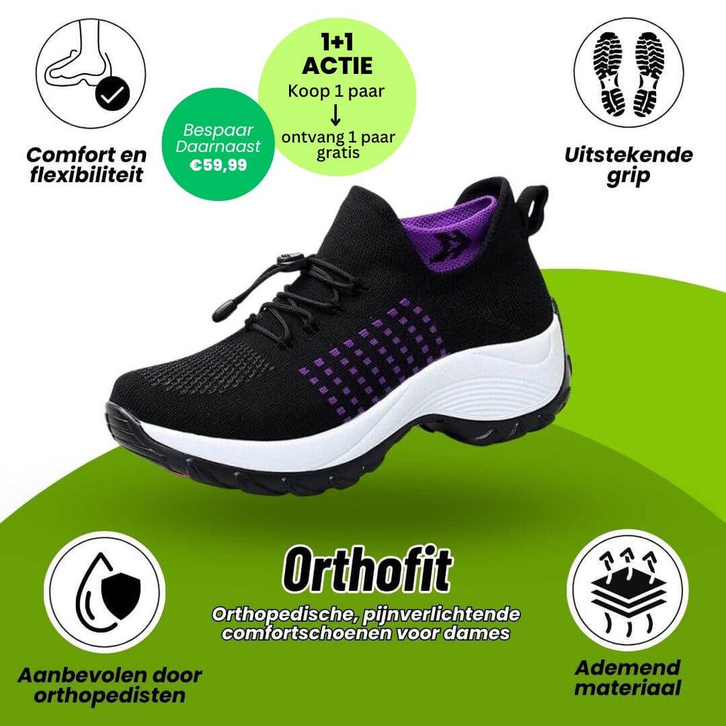 Orthofit - Ergonomische, gezonde en antislip schoenen voor pijnverlichting – Speciale Actie 1+1 Gratis