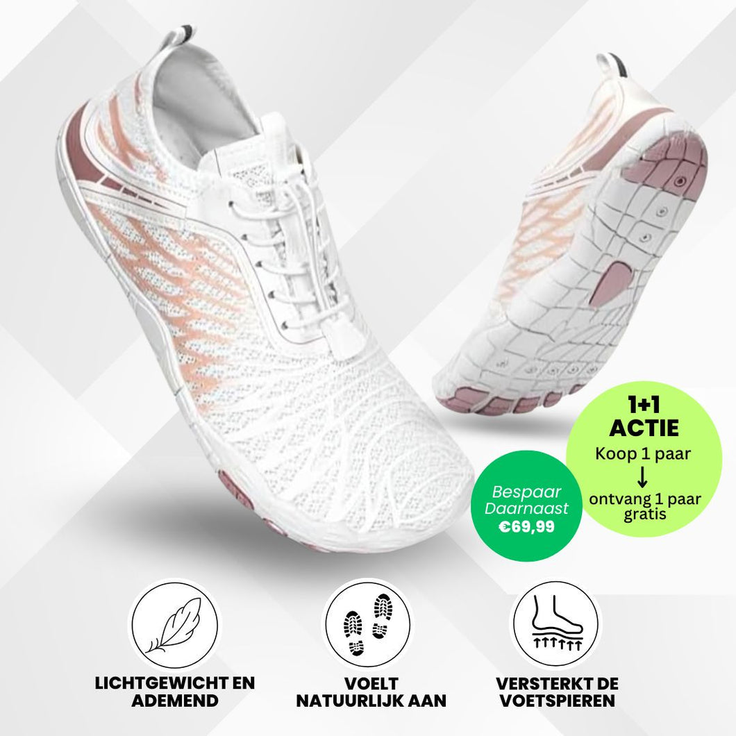 FloraX Pro - ergonomische, pijnverlichtende en waterdichte barefoot schoenen – Speciale Actie 1+1 Gratis