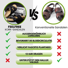 Afbeelding in Gallery-weergave laden, FeelFree - ergonomische en antislip kurken sandalen
