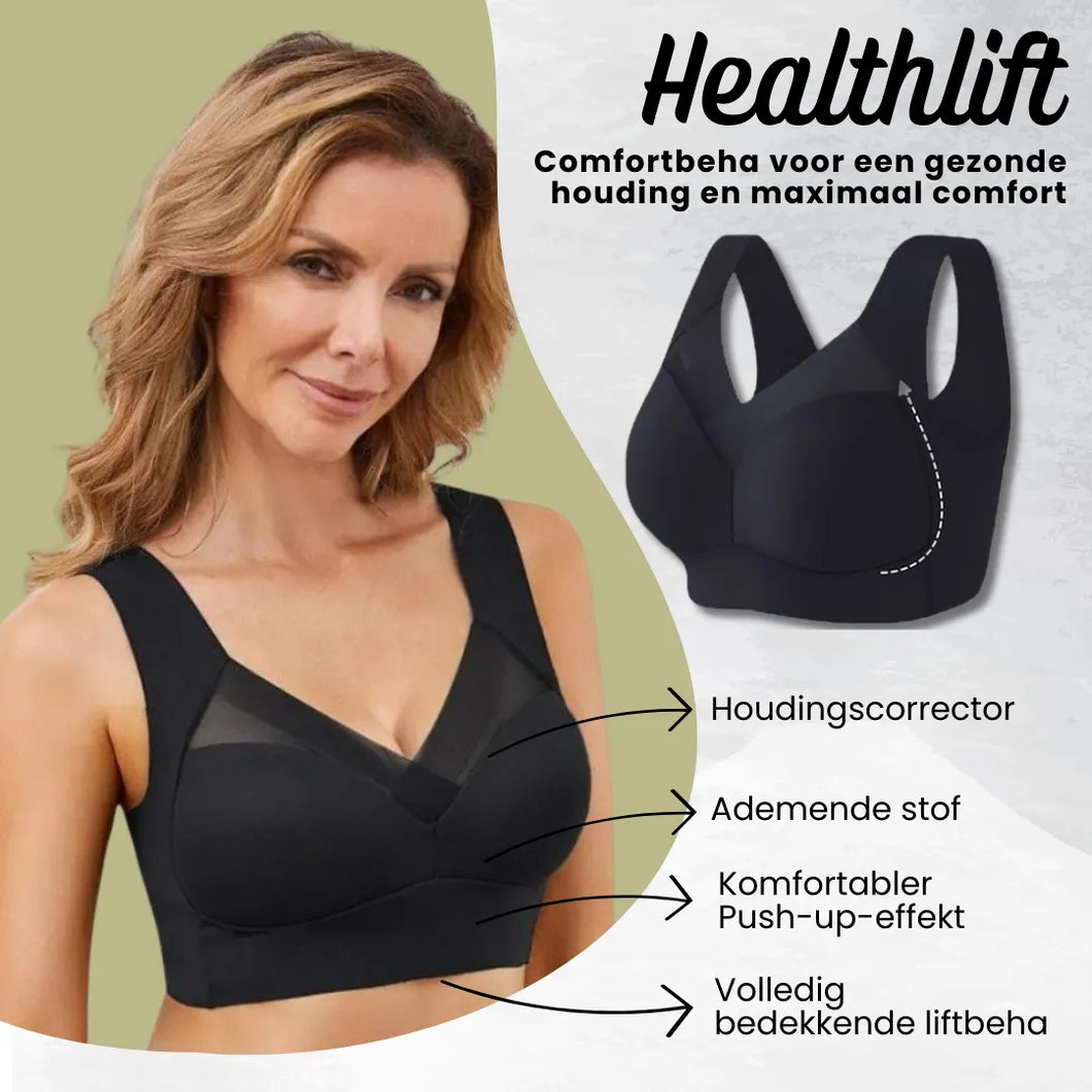Healthlift: ergonomische en bandeloos comfortbeha voor een betere houding inclusief push-up effect