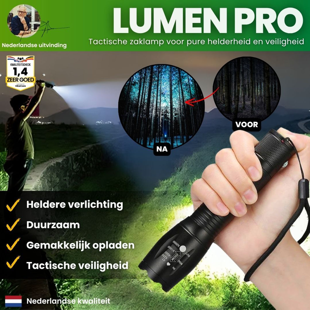 Lumen Pro - tactische zaklamp voor pure helderheid en veiligheid